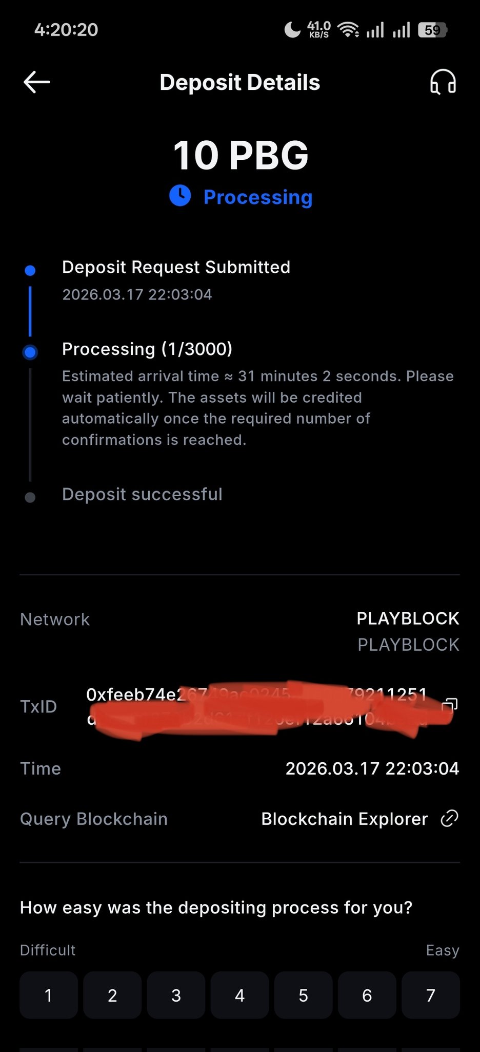 MEXC withdrawal pending
