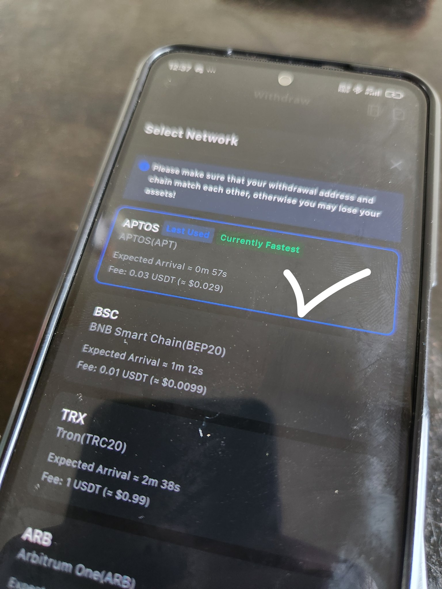 MEXC withdrawal processing time