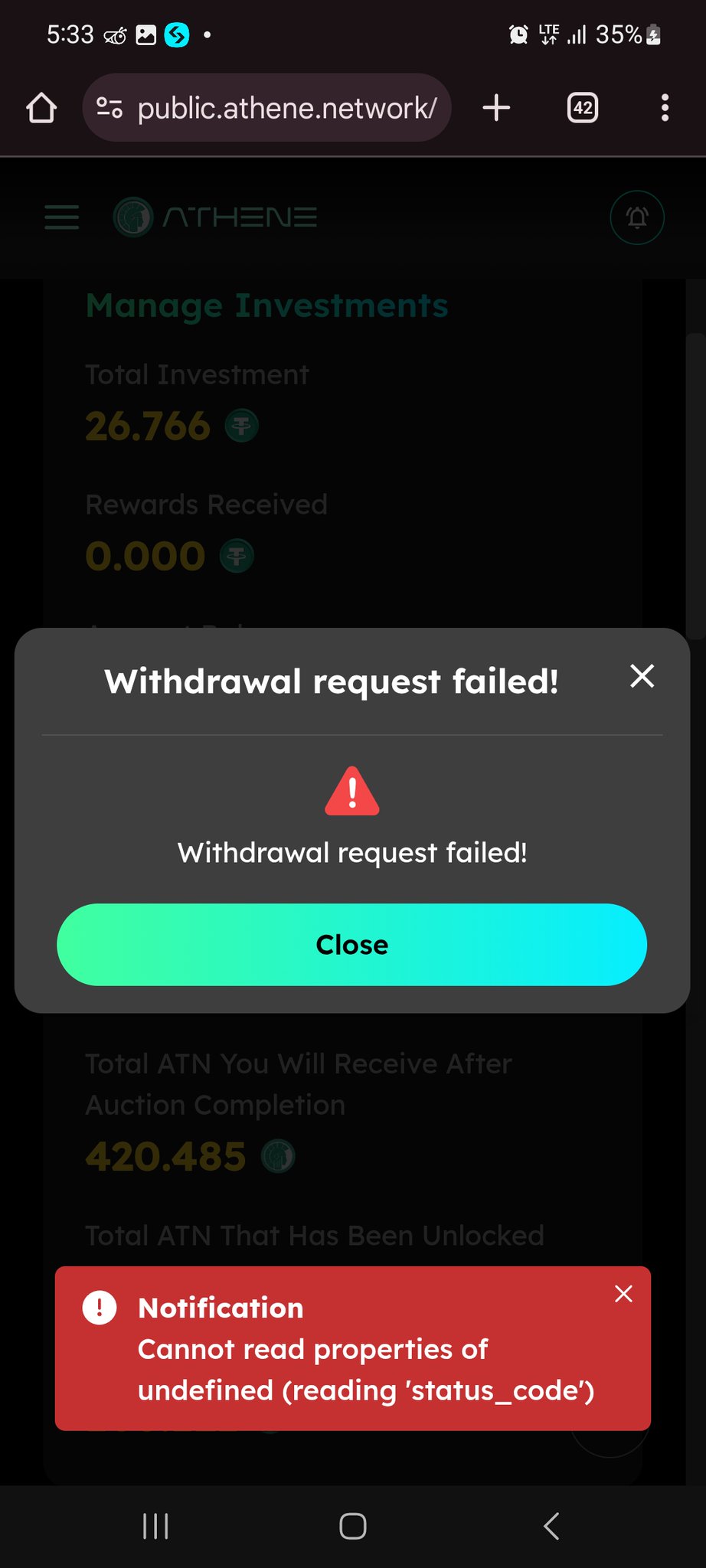 MEXC failed withdrawal refund