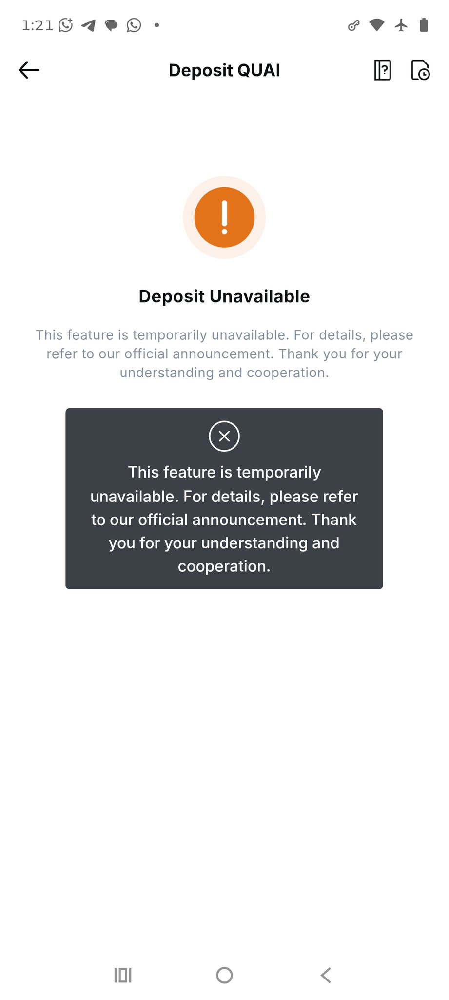 MEXC withdrawal under maintenance: what it means